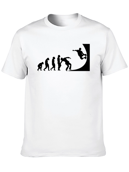 Skateboarding Evolution Black T-Shirt