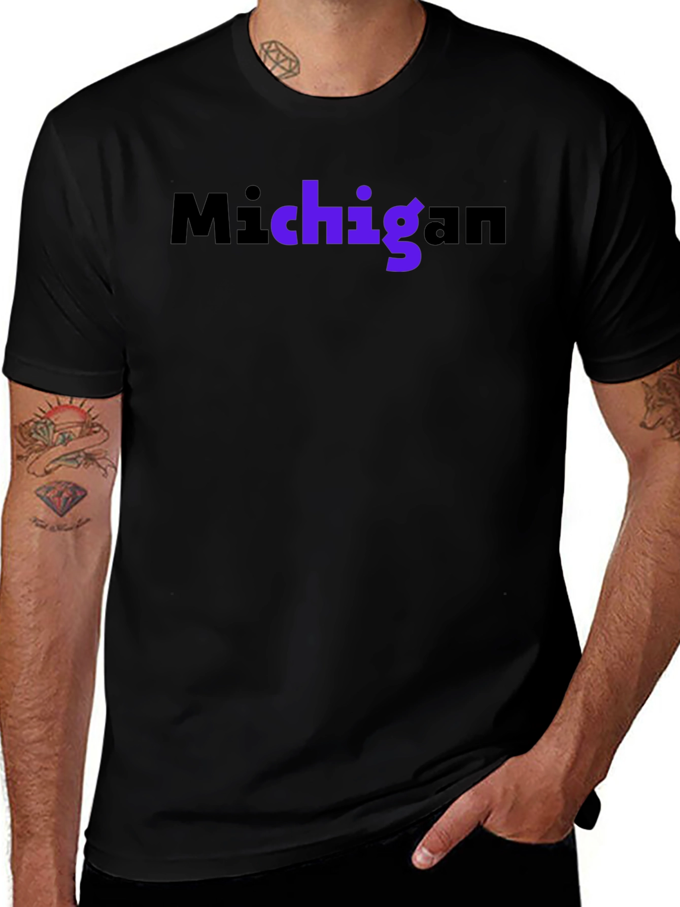 Michigan Graphic T-Shirt - Black