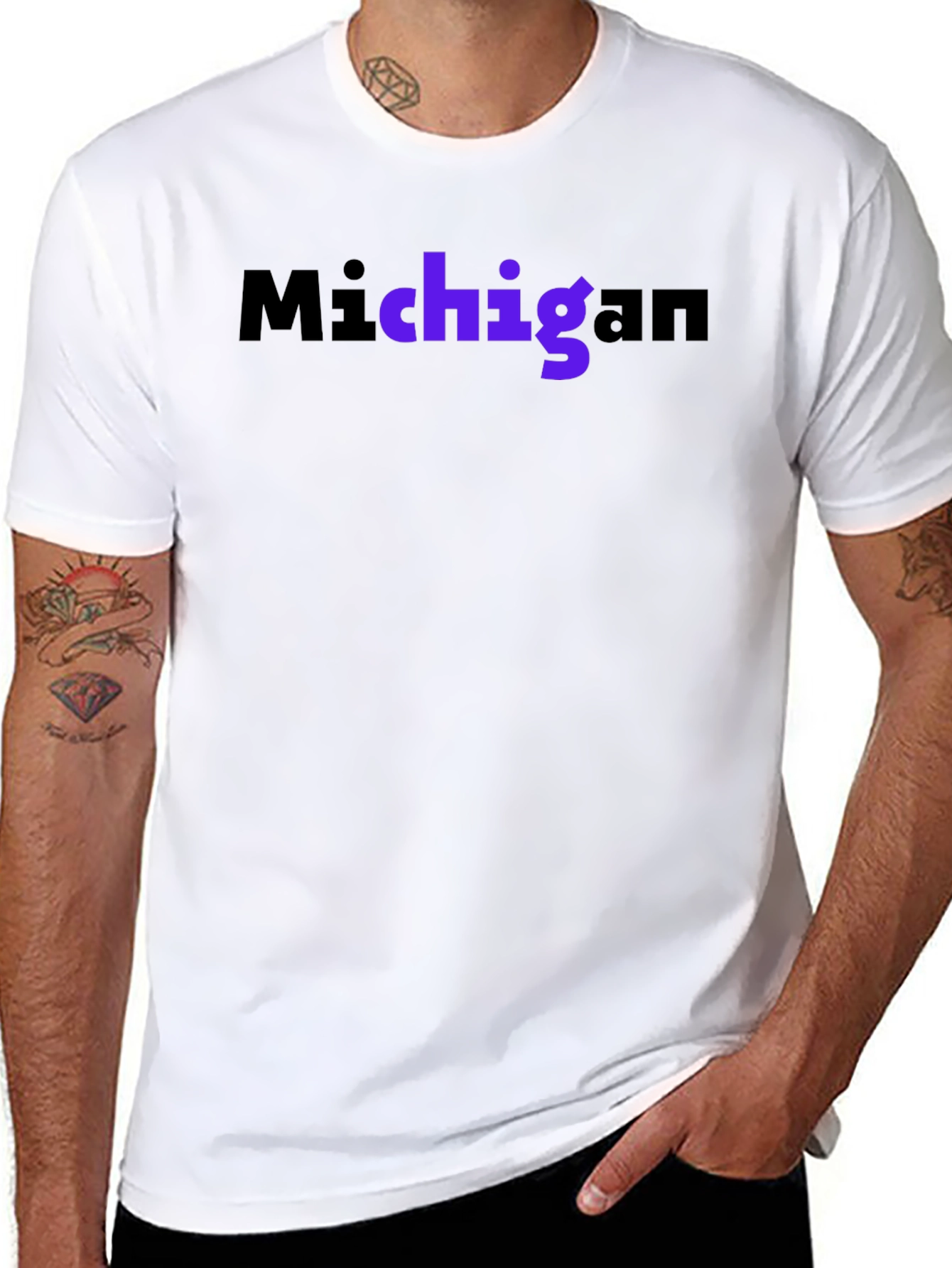 Michigan Graphic T-Shirt - Black