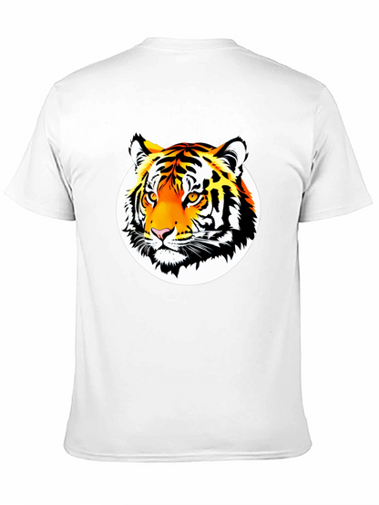 Bold Tiger Graphic Tee - Premium Black Cotton