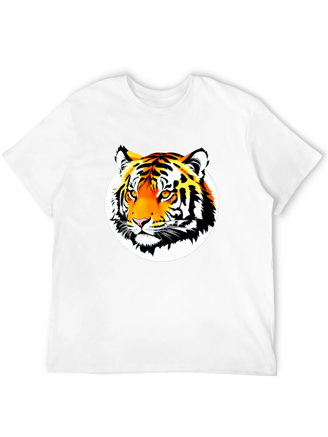 Bold Tiger Graphic Tee - Premium Black Cotton