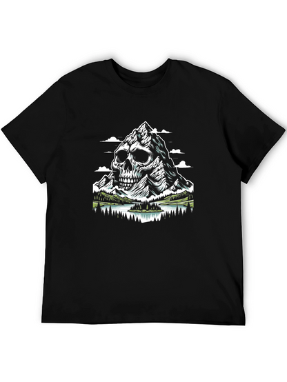 Skull Mountain Graphic T-Shirt - Unique Design