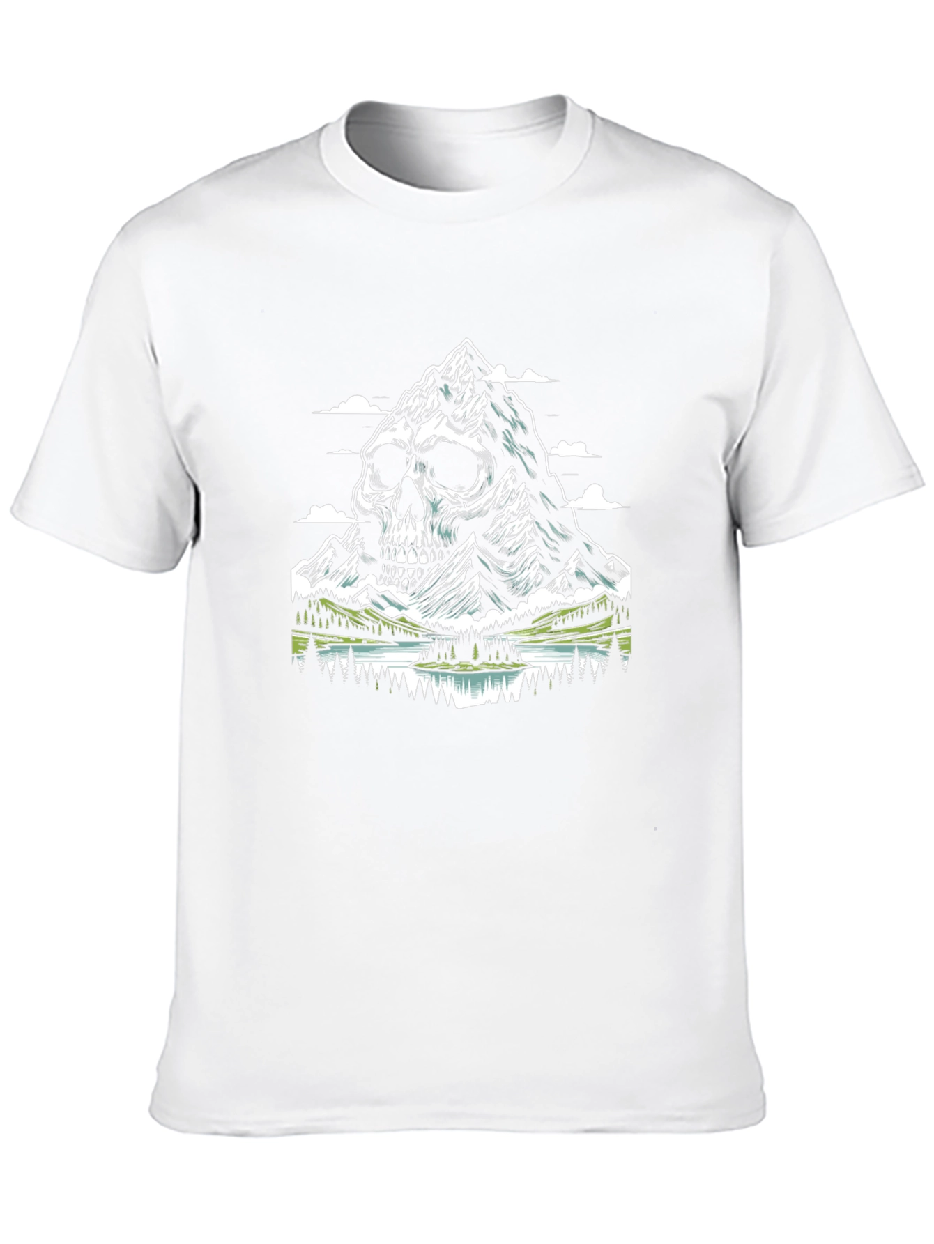Skull Mountain Graphic T-Shirt - Unique Design