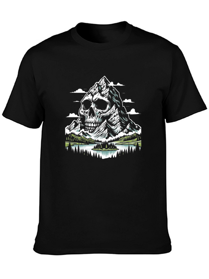 Skull Mountain Graphic T-Shirt - Unique Design