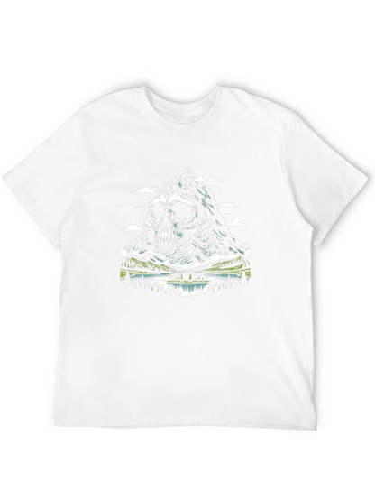 Skull Mountain Graphic T-Shirt - Unique Design