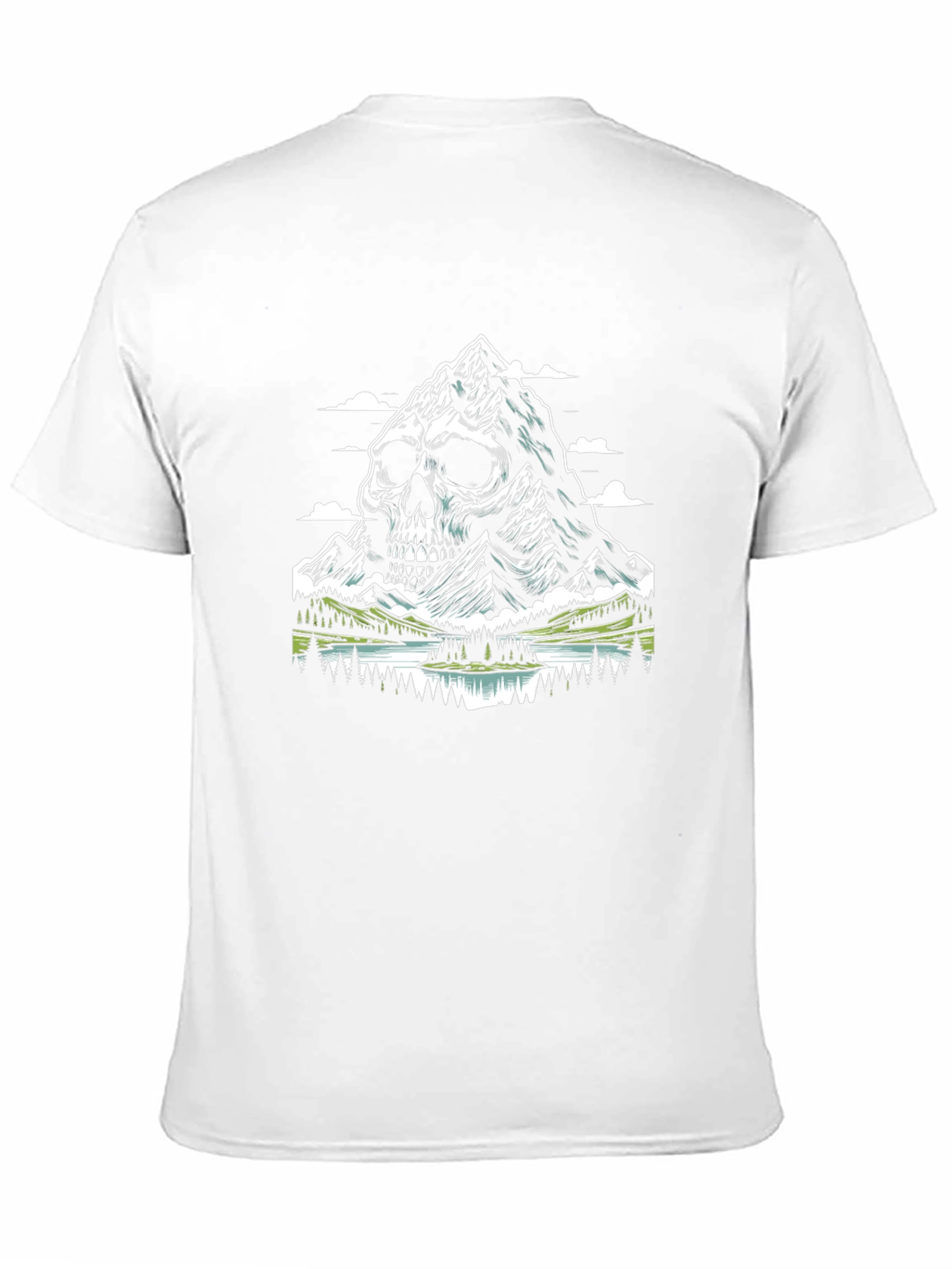 Skull Mountain Graphic T-Shirt - Unique Design