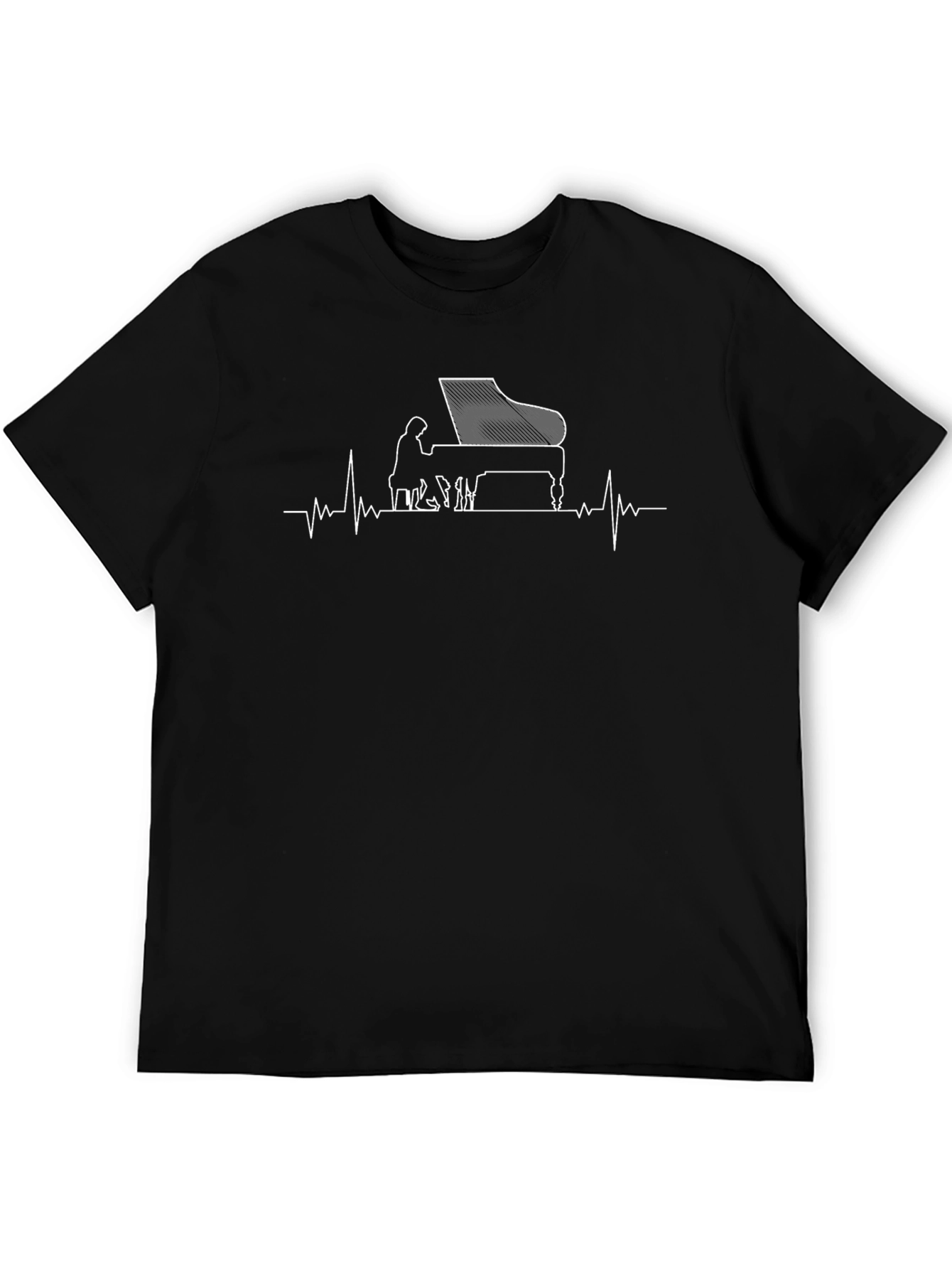 Piano Heartbeat Graphic Tee