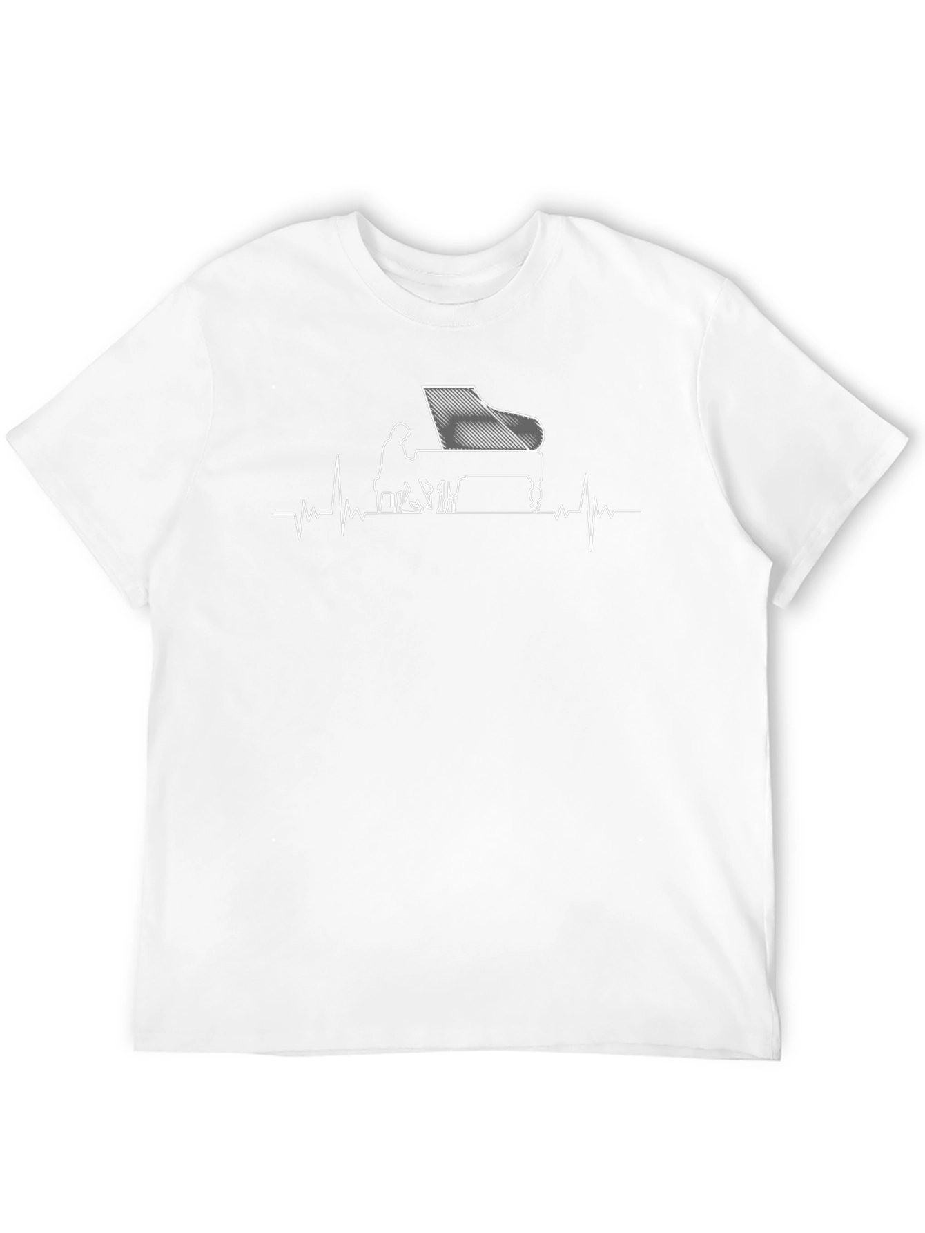 Piano Heartbeat Graphic Tee