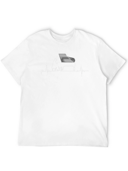 Piano Heartbeat Graphic Tee