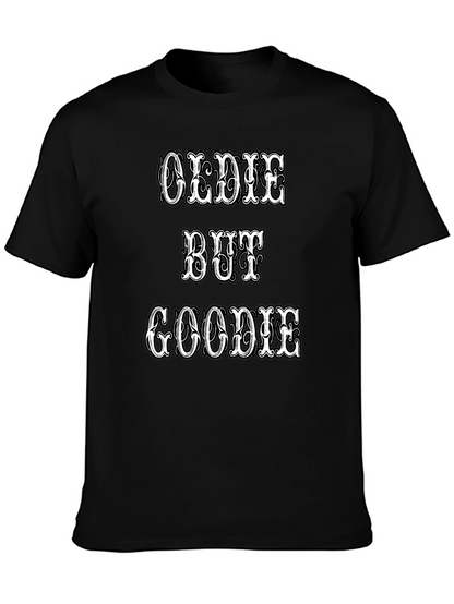 Oldie But Goodie Graphic Tee - Black Crew Neck