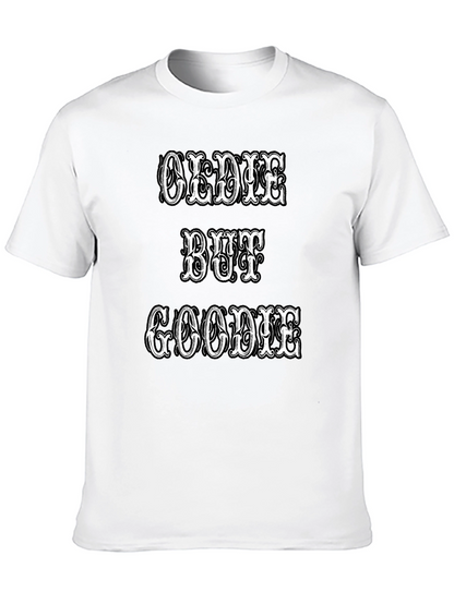 Oldie But Goodie Graphic Tee - Black Crew Neck