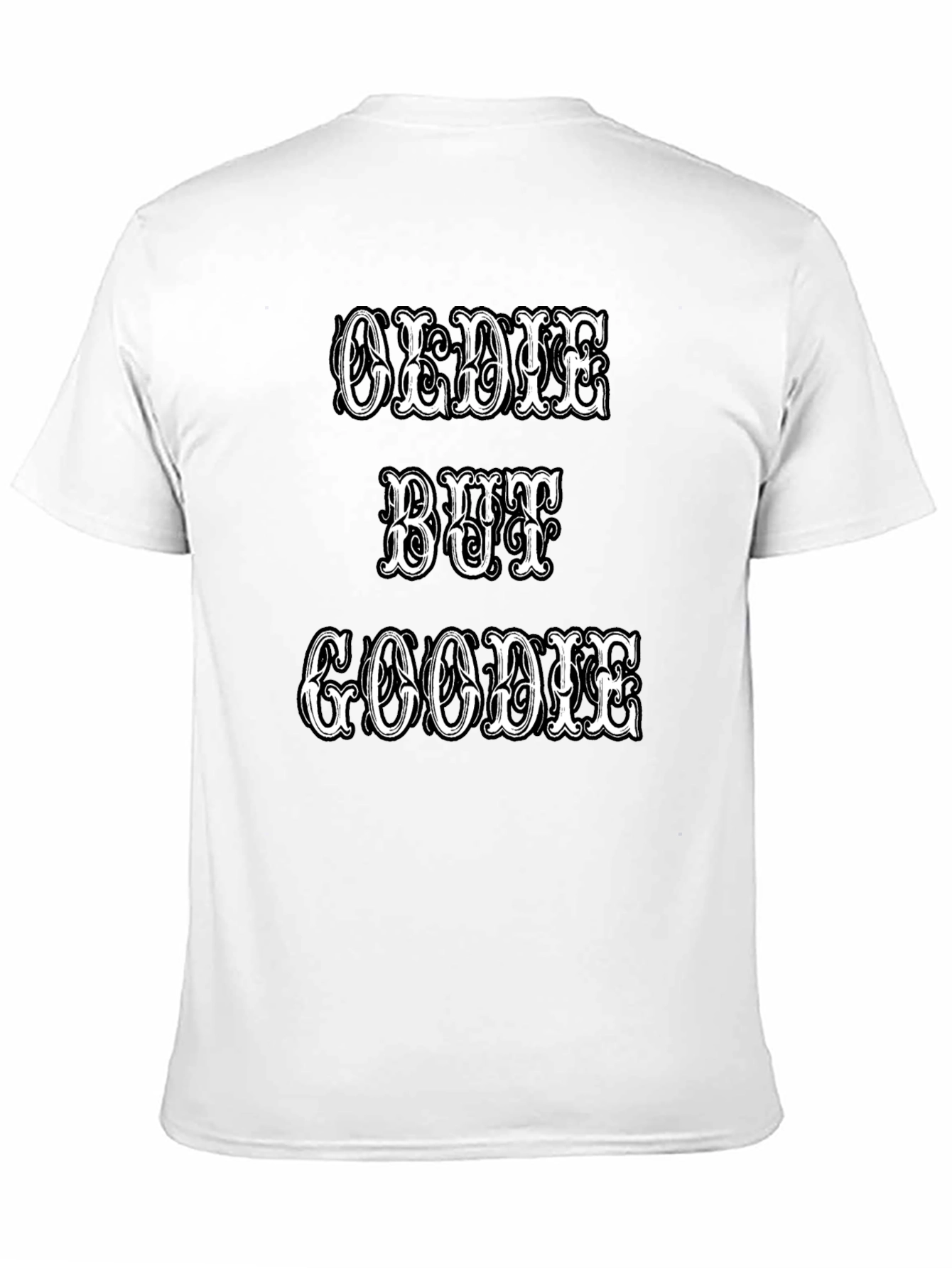 Oldie But Goodie Graphic Tee - Black Crew Neck