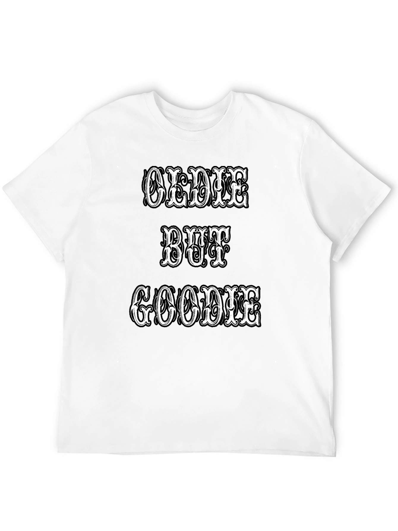 Oldie But Goodie Graphic Tee - Black Crew Neck