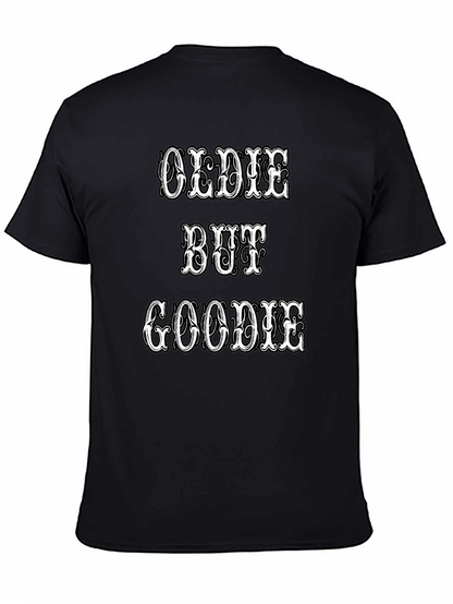 Oldie But Goodie Graphic Tee - Black Crew Neck