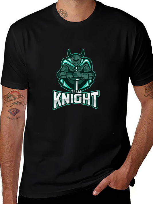 Team Knight T-Shirt - Black Cotton Tee