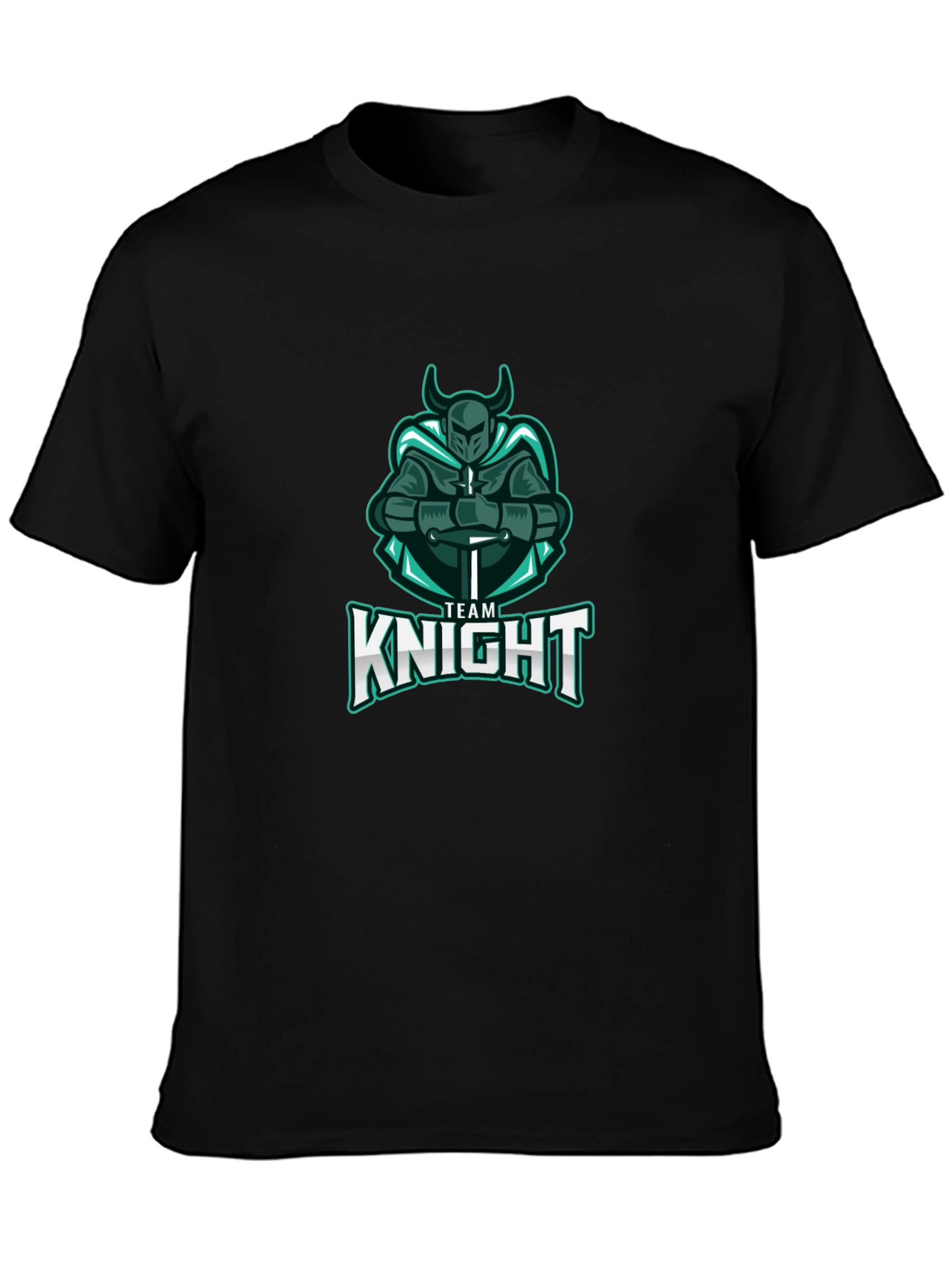 Team Knight T-Shirt - Black Cotton Tee