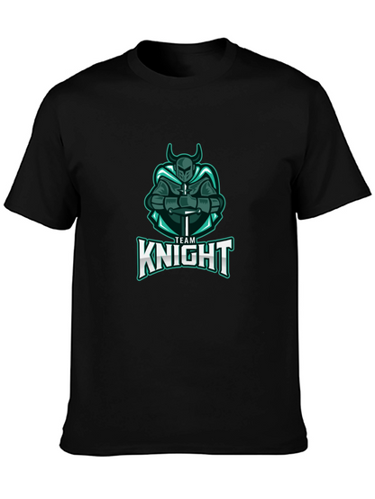 Team Knight T-Shirt - Black Cotton Tee