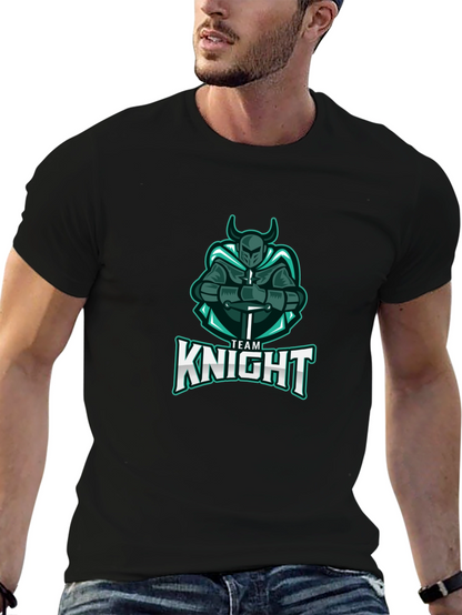 Team Knight T-Shirt - Black Cotton Tee