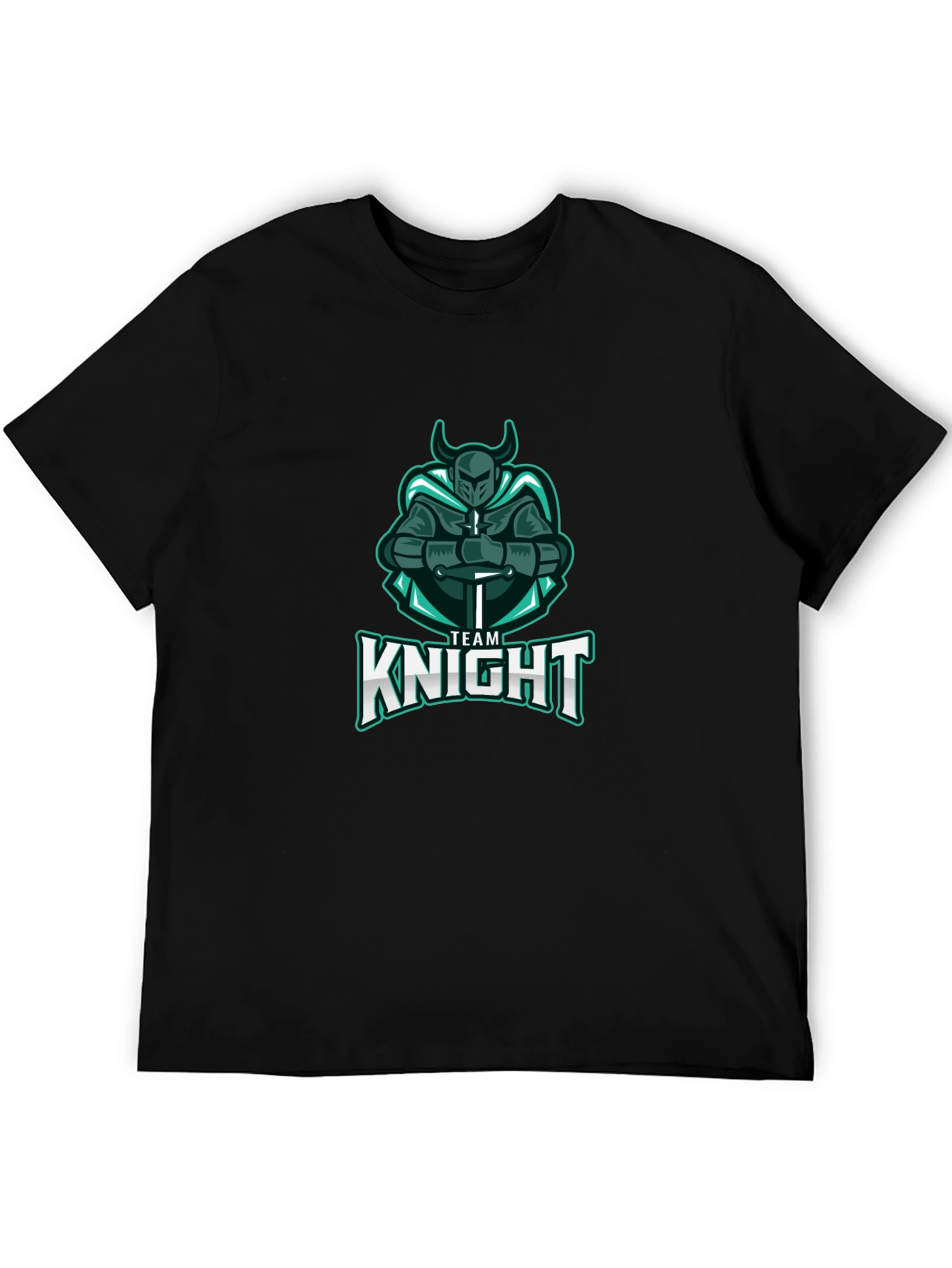 Team Knight T-Shirt - Black Cotton Tee