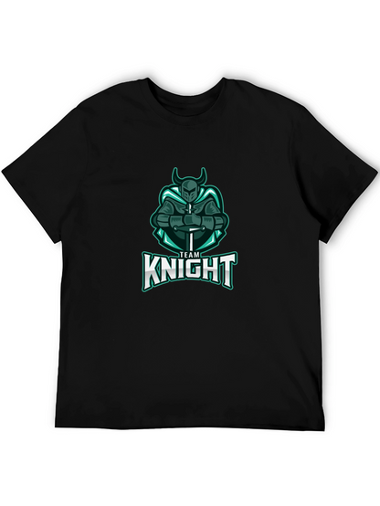 Team Knight T-Shirt - Black Cotton Tee