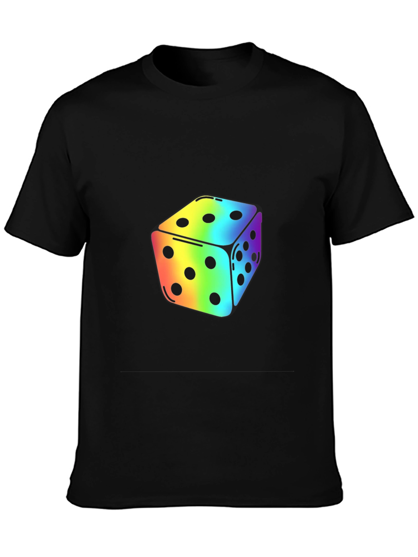 Rainbow Dice Graphic Tee - Stylish Casual Wear