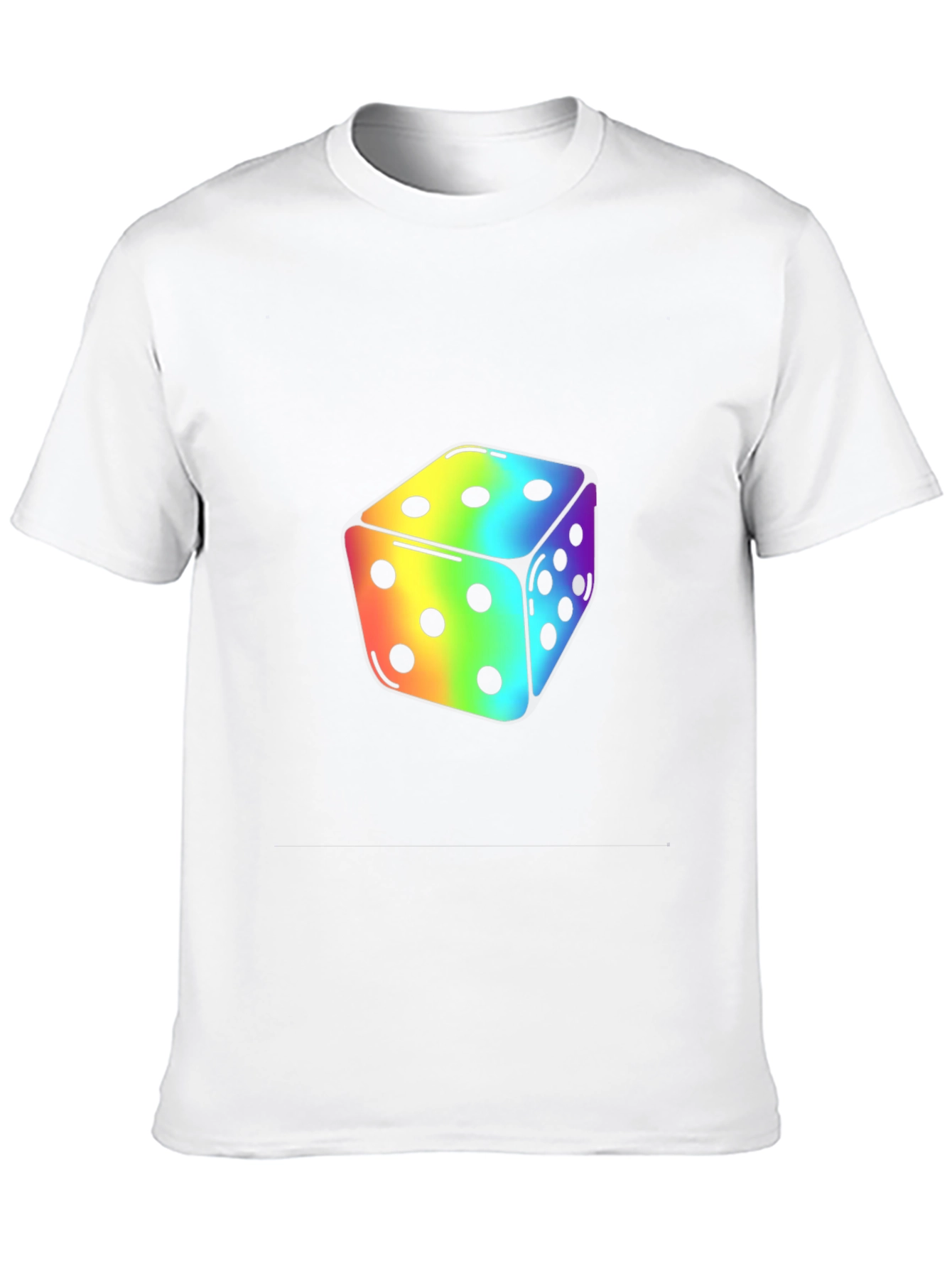 Rainbow Dice Graphic Tee - Stylish Casual Wear