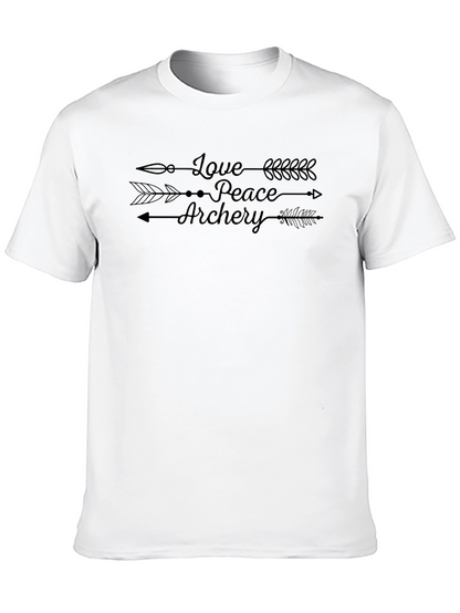 Love Peace Archery Arrow T-Shirt - Unisex Casual Tee