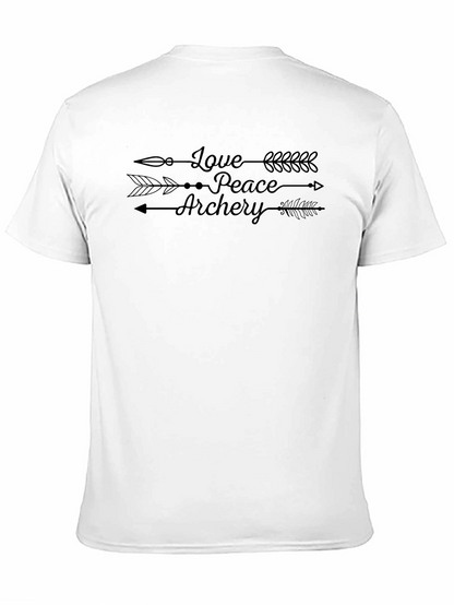 Love Peace Archery Arrow T-Shirt - Unisex Casual Tee