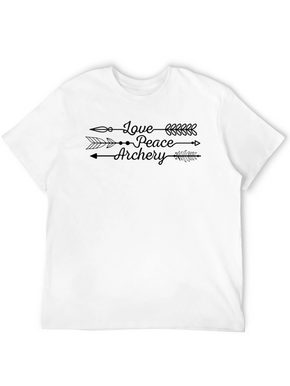 Love Peace Archery Arrow T-Shirt - Unisex Casual Tee