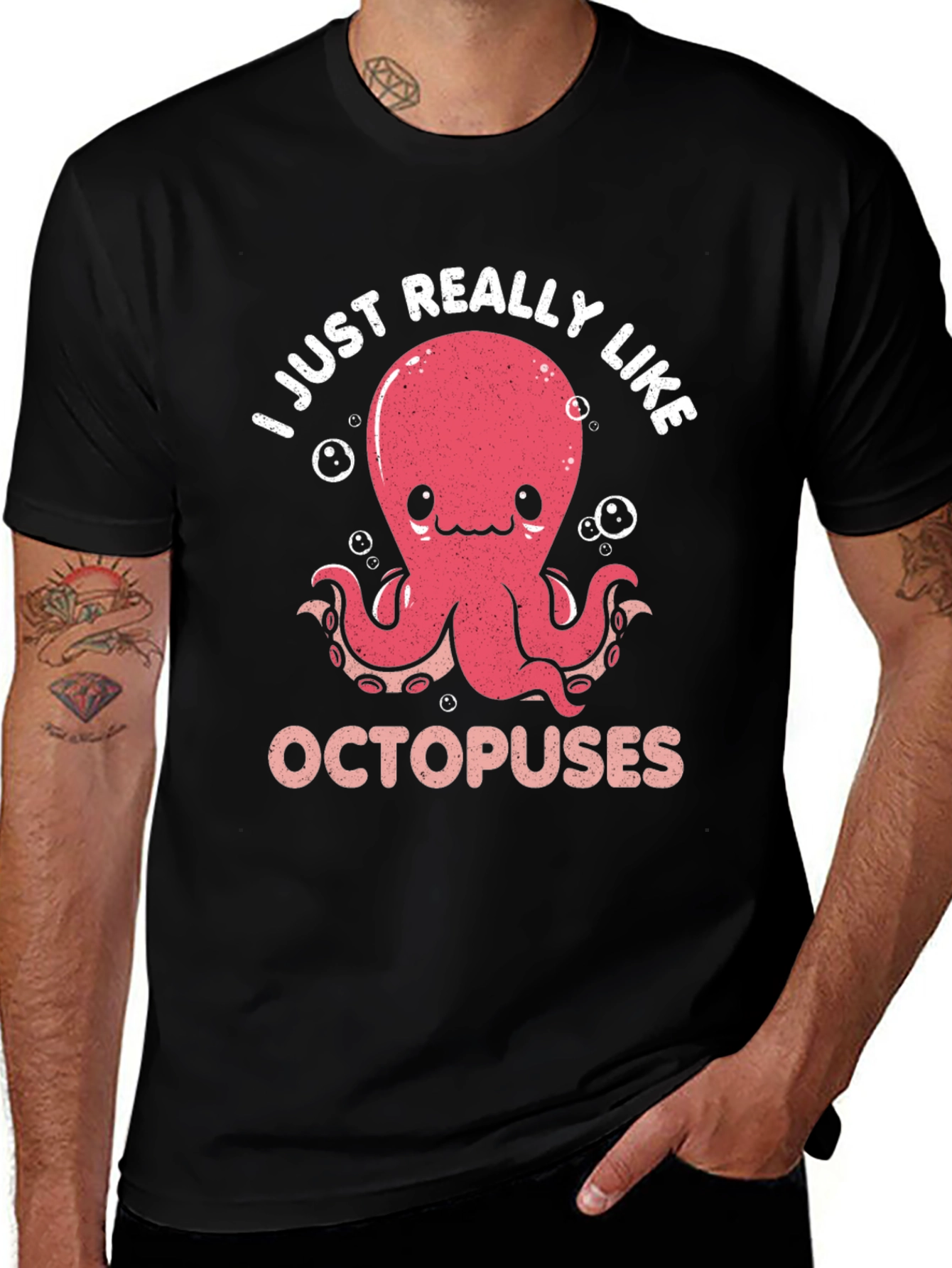 Cute Octopus Graphic T-Shirt