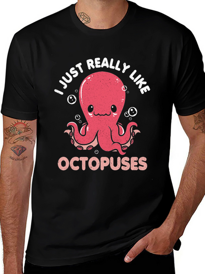 Cute Octopus Graphic T-Shirt