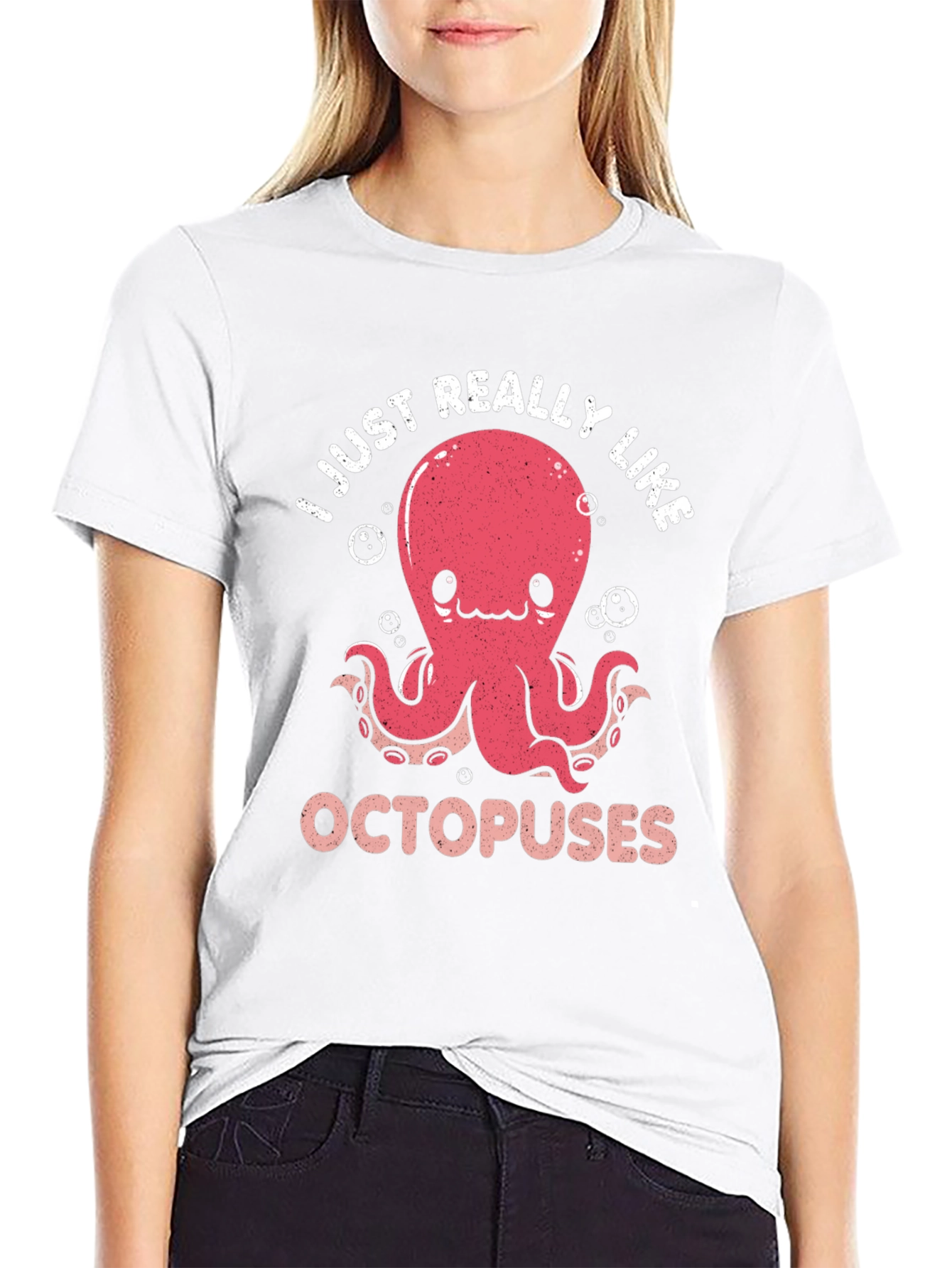 Cute Octopus Graphic T-Shirt