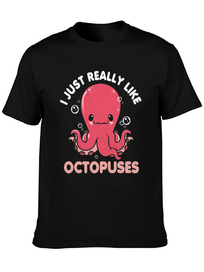 Cute Octopus Graphic T-Shirt