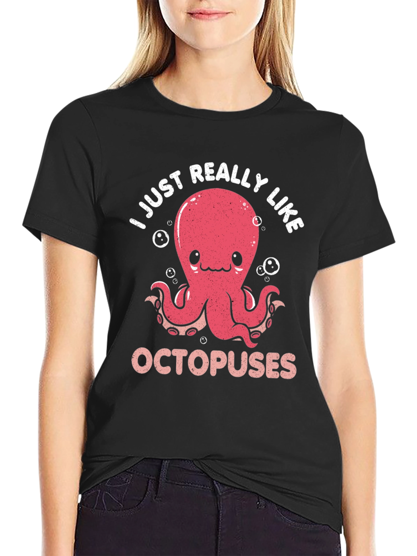 Cute Octopus Graphic T-Shirt
