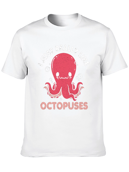 Cute Octopus Graphic T-Shirt