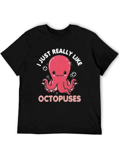 Cute Octopus Graphic T-Shirt