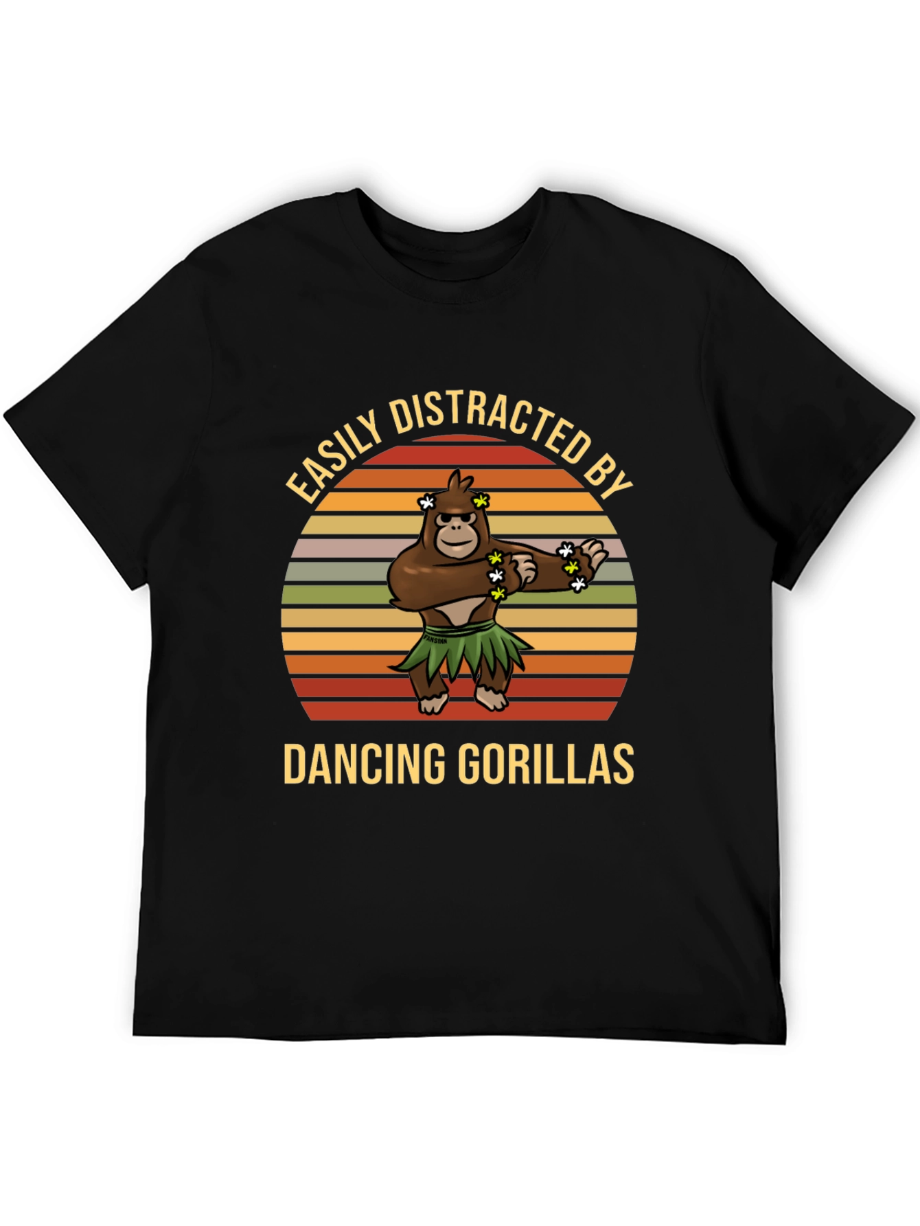 Easily Distracted Dancing Gorillas Graphic Tee