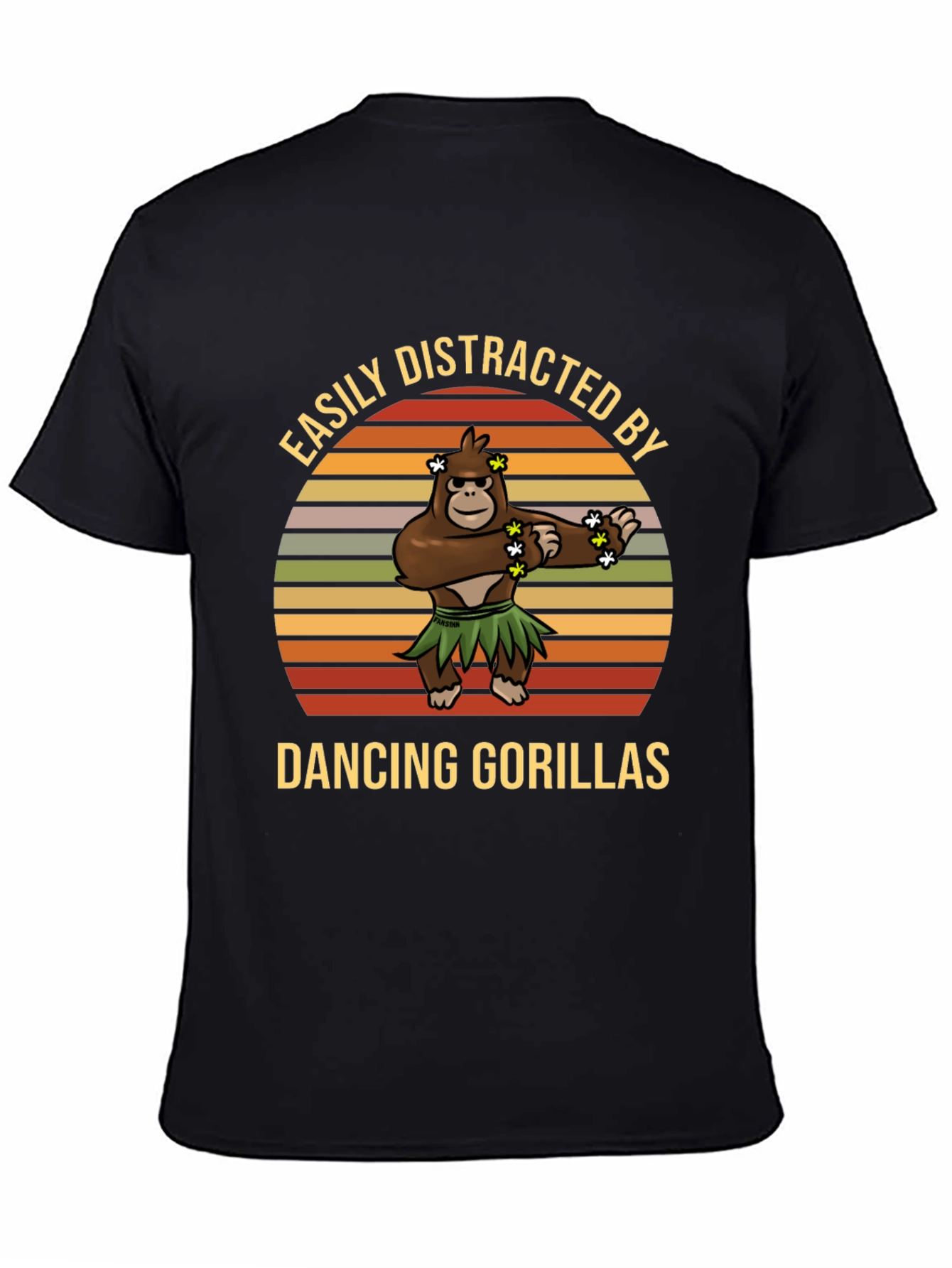 Easily Distracted Dancing Gorillas Graphic Tee