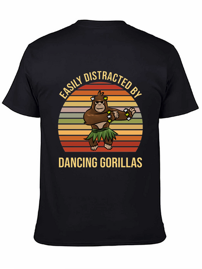 Easily Distracted Dancing Gorillas Graphic Tee