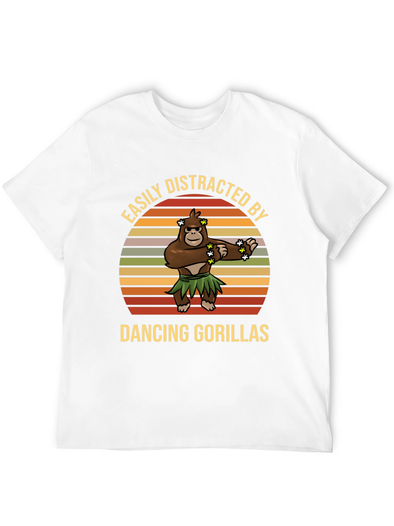 Easily Distracted Dancing Gorillas Graphic Tee