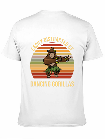 Easily Distracted Dancing Gorillas Graphic Tee