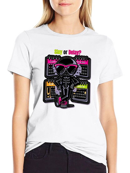 Slay or Delay? Skeleton T-Shirt