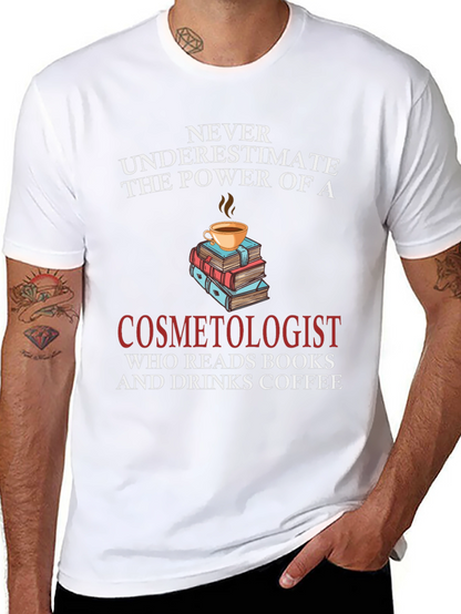 Cosmetologist Coffee & Books T-Shirt