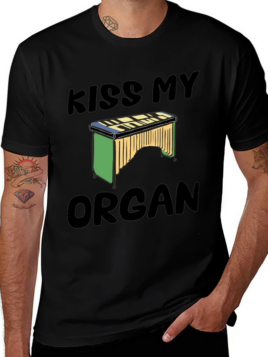 Kiss My Organ T-Shirt - Novelty Music Tee