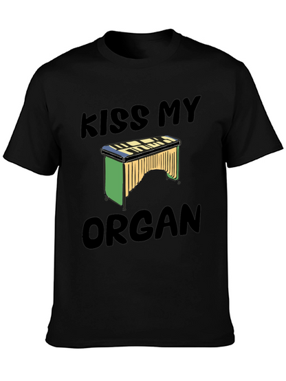 Kiss My Organ T-Shirt - Novelty Music Tee