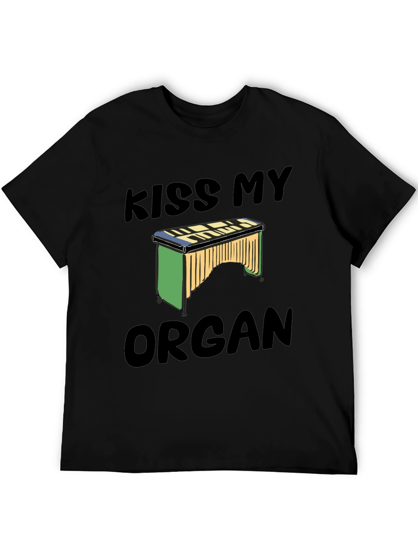 Kiss My Organ T-Shirt - Novelty Music Tee