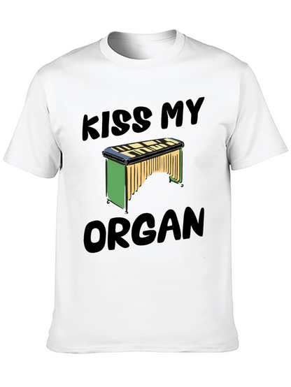 Kiss My Organ T-Shirt - Novelty Music Tee