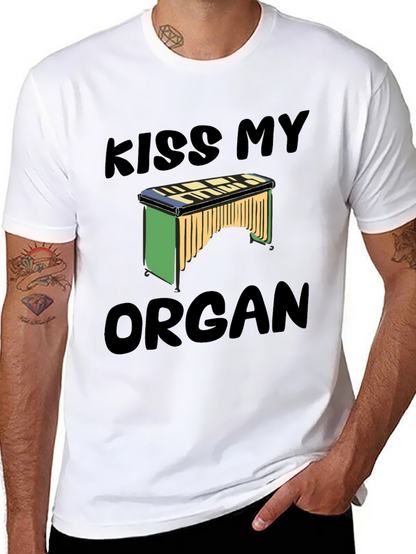 Kiss My Organ T-Shirt - Novelty Music Tee