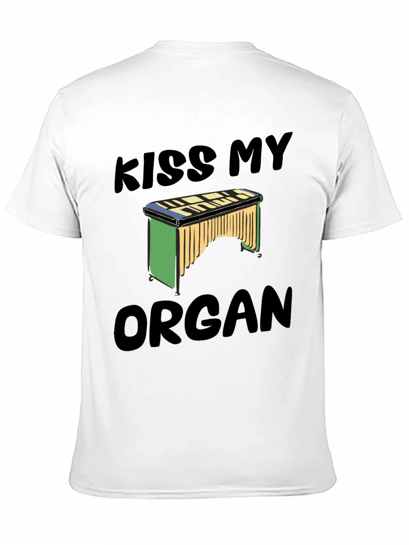 Kiss My Organ T-Shirt - Novelty Music Tee