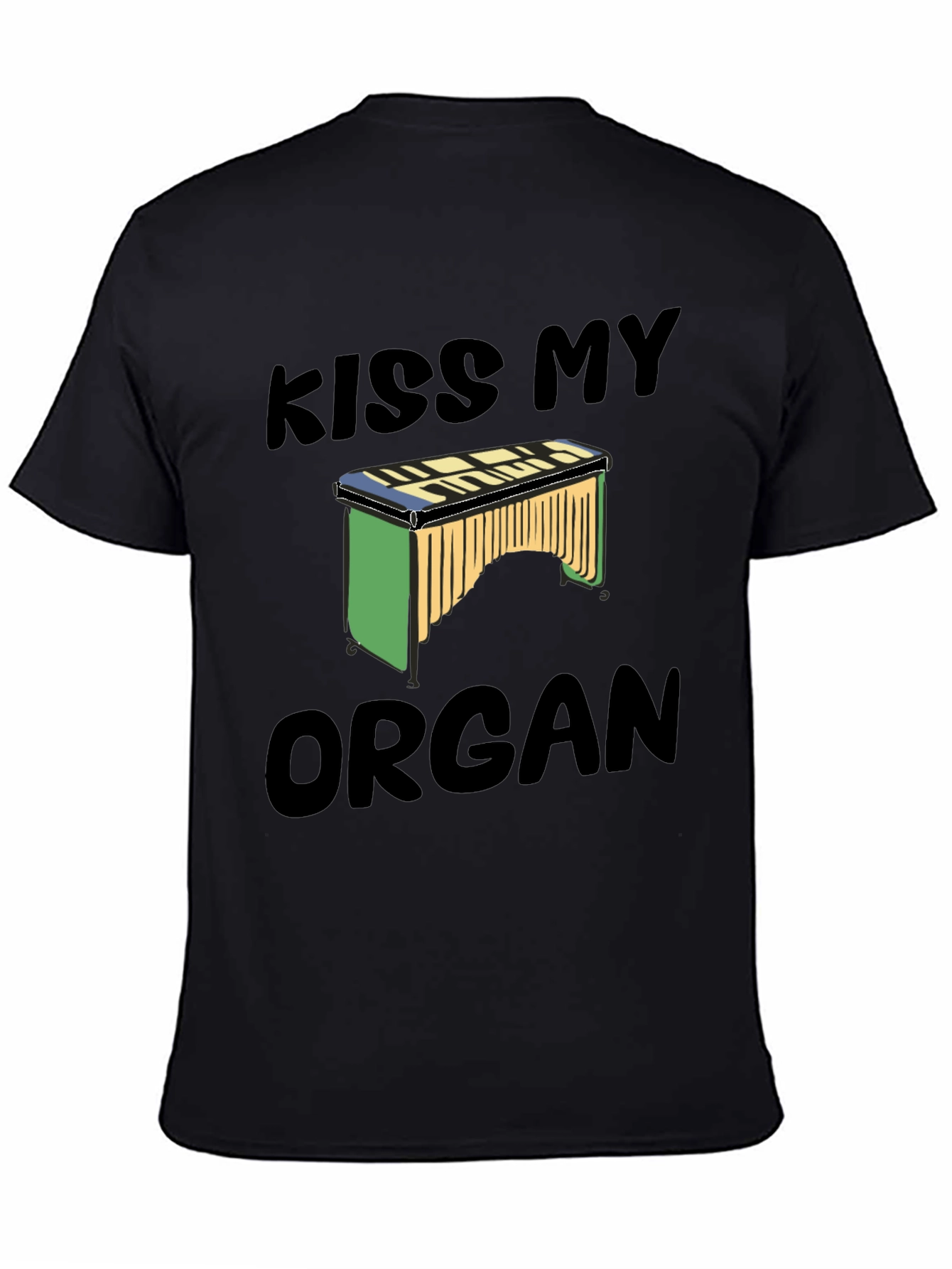 Kiss My Organ T-Shirt - Novelty Music Tee